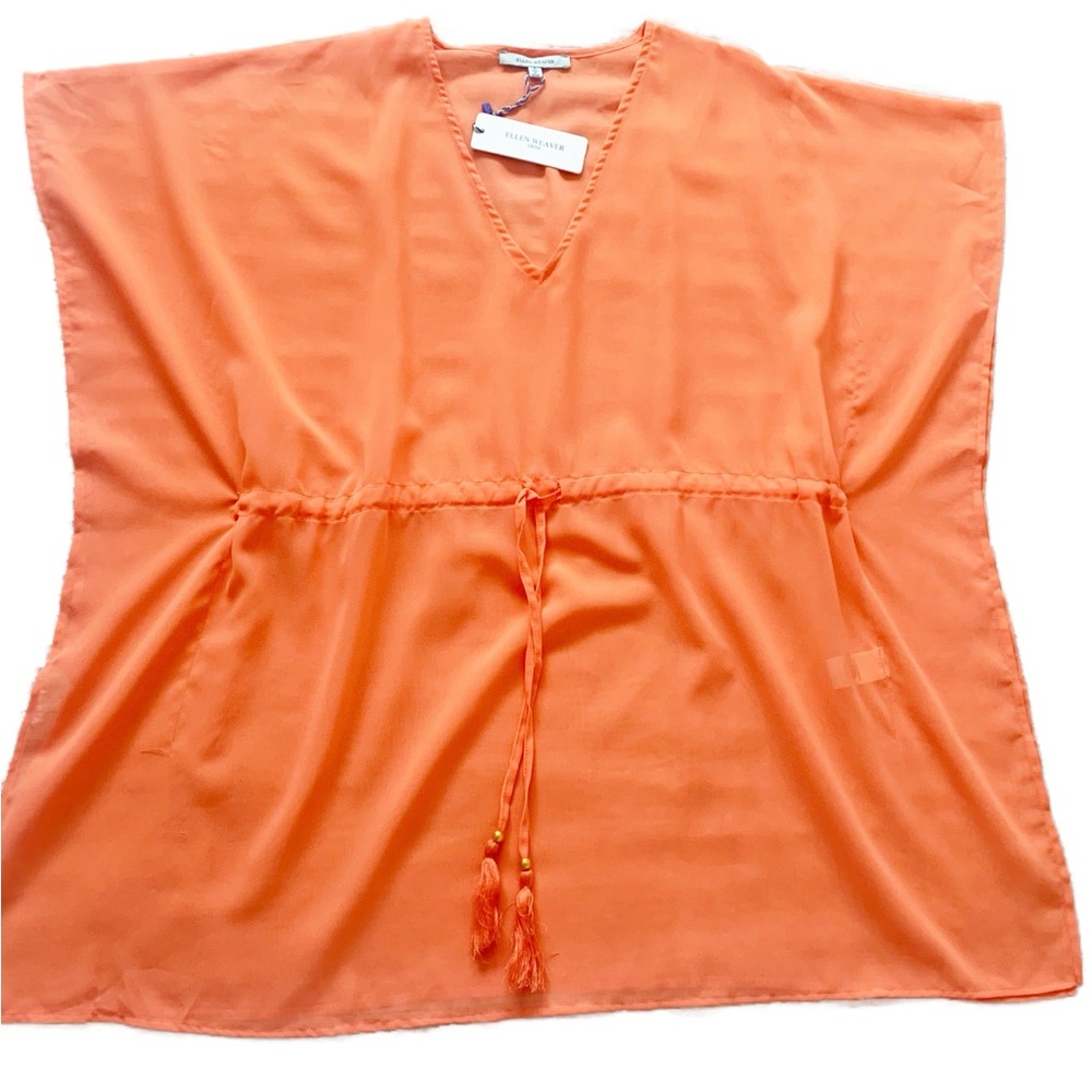 ELLEN WEAVER Women's Sheer Swimsuit Cover Up SIZE Small